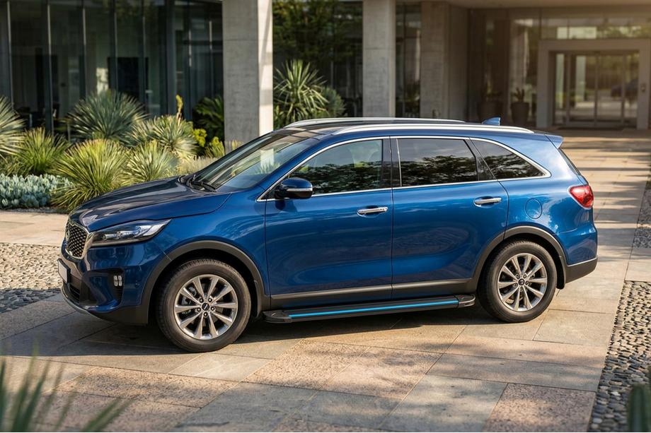 Kia Sorento III UM 2014–2020 Bočné nášľapy Maya Blue (2 ks, hliník) Image