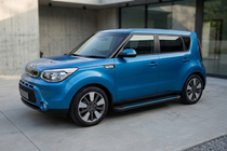 Kia Soul II 2013–2018 Bočné nášľapy Maya Blue (2 ks, hliník) fotografia 1