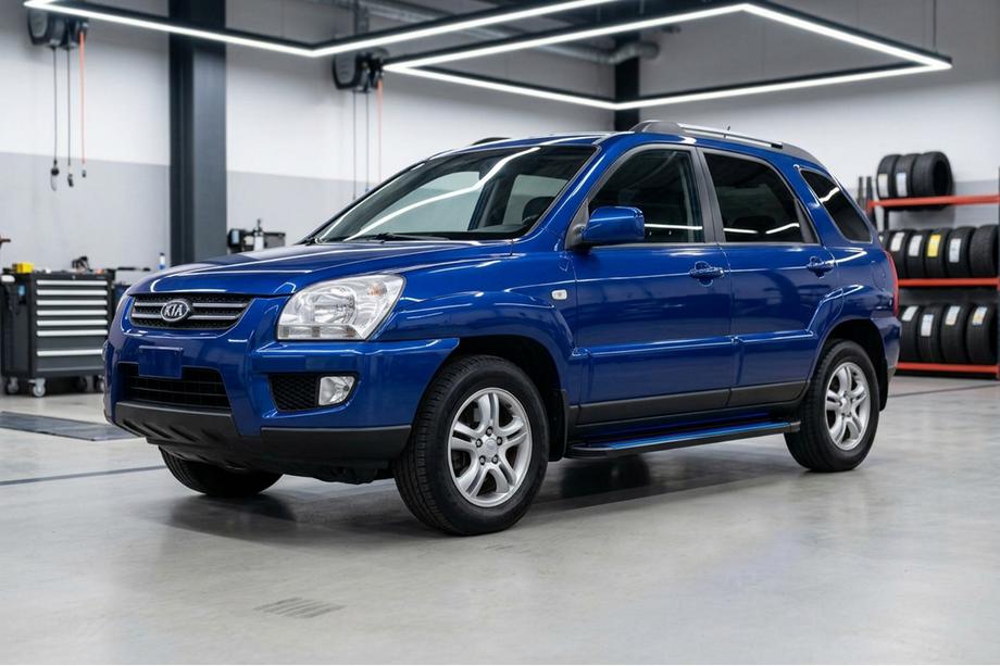 Kia Sportage 2004–2010 Bočné nášľapy Maya Blue (2 ks, hliník) Image