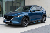 Mazda CX-5 2017–2025 Bočné nášľapy Maya Blue (2 ks, hliník) fotografia 1