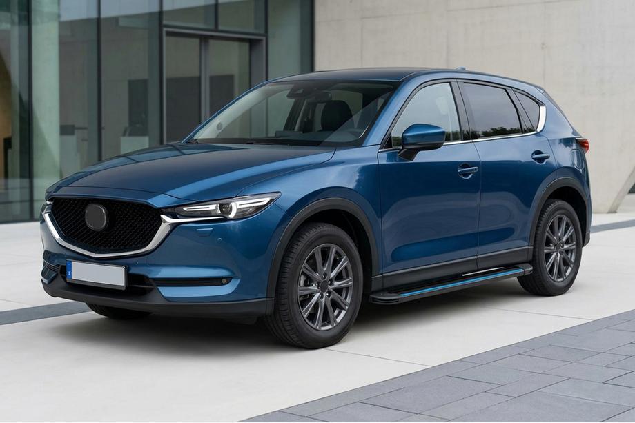 Mazda CX-5 2017–2025 Bočné nášľapy Maya Blue (2 ks, hliník) Image