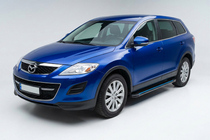 Mazda CX-9 2007–2016 Bočné nášľapy Maya Blue (2 ks, hliník) fotografia 1