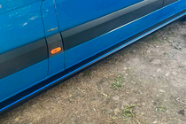 Mercedes Sprinter W906 2006–2018 Bočné nášľapy Maya Blue (2 ks, hliník) Dlhý/Extra dlhý fotografia 1
