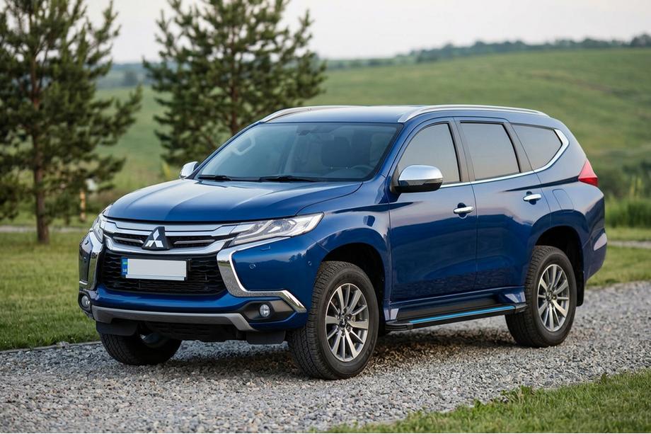Mitsubishi Pajero Sport 2015– Bočné nášľapy Maya Blue (2 ks, hliník) Image