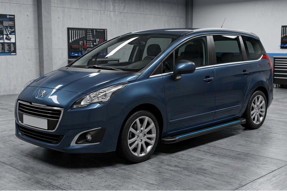 Peugeot 5008 2009–2016 Bočné nášľapy Maya Blue (2 ks, hliník) Image