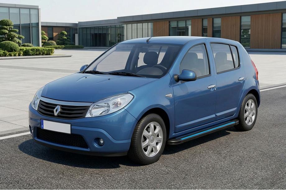 Renault Sandero 2007–2013 Bočné nášľapy Maya Blue (2 ks, hliník) Image