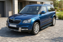 Skoda Yeti 2009–2017 Bočné nášľapy Maya Blue (2 ks, hliník) fotografia 1