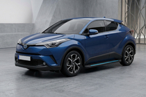 Toyota C-HR 2016–2023 Bočné nášľapy Maya Blue (2 ks, hliník) fotografia 1