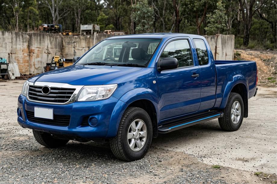 Toyota Hilux 2006–2015 Bočné nášľapy Maya Blue (2 ks, hliník) Image