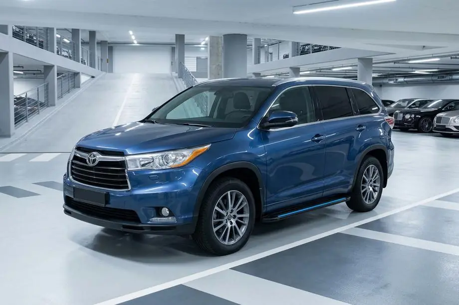 Toyota Highlander 2013–2019 Bočné nášľapy Maya Blue (2 ks, hliník) Image