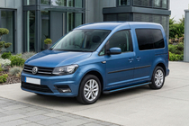 Volkswagen Caddy 2015–2020 Bočné nášľapy Maya Blue (2 ks, hliník) Maxi rázvor fotografia 1