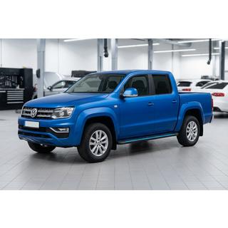 Bočné nášľapy Maya Blue-Black (2 ks, hliník) Volkswagen Amarok 2010–2022 fotografia 1