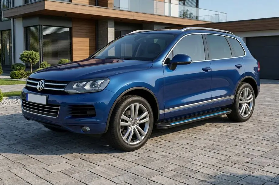 Volkswagen Touareg 2010–2018 Bočné nášľapy Maya Blue (2 ks, hliník) Image