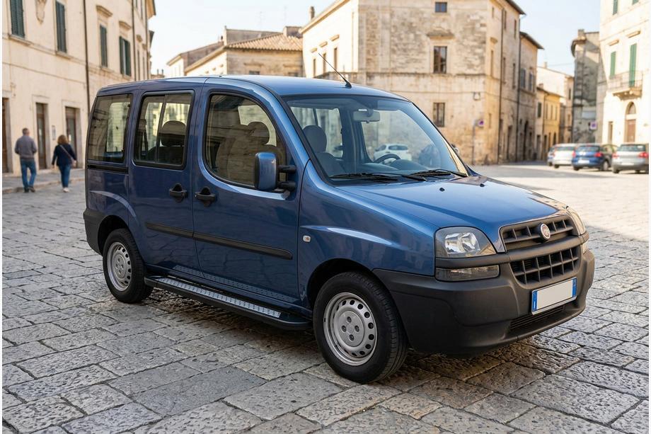 Fiat Doblo I 2005–2010 Bočné nášľapy New Vision Black (2 ks, hliník) Image