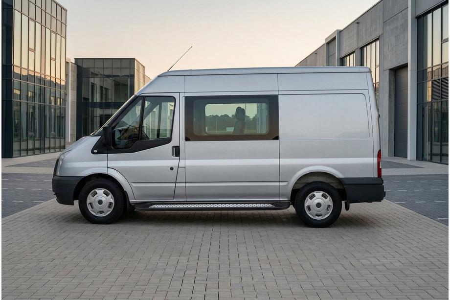 Ford Transit 2000–2014 Bočné nášľapy New Vision Black (2 ks, hliník) L1 (krátky rázvor) Image