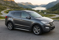 Hyundai Santa Fe 3 2012–2018 Bočné nášľapy New Vision Black (2 ks, hliník) fotografia 1