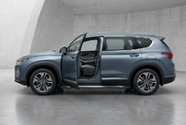 Hyundai Santa Fe 4 2018–2023 Bočné nášľapy New Vision Black (2 ks, hliník) fotografia 1