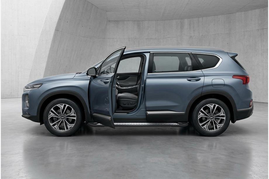 Hyundai Santa Fe 4 2018–2023 Bočné nášľapy New Vision Black (2 ks, hliník) Image