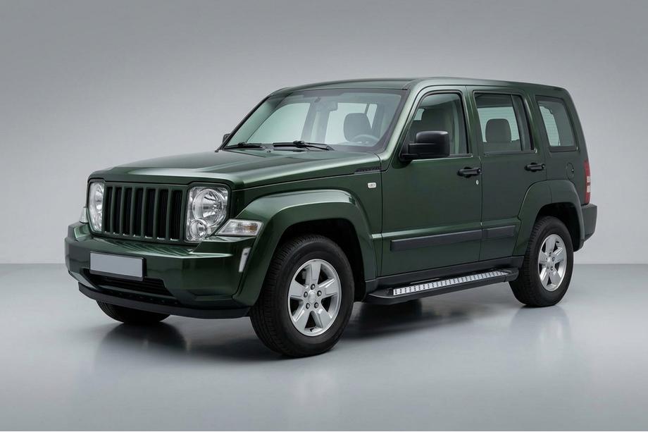 Jeep Cherokee/Liberty 2007–2013 Bočné nášľapy Vision New Black (2 ks, hliník) Fotografia 1