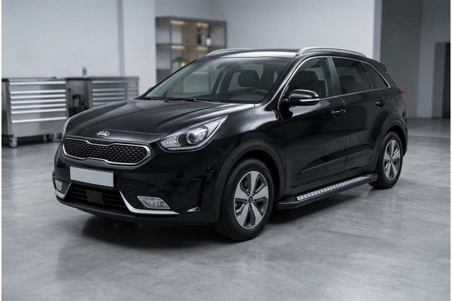 Kia Niro 2016–2021 Bočné nášľapy New Vision Black (2 ks, hliník) Image