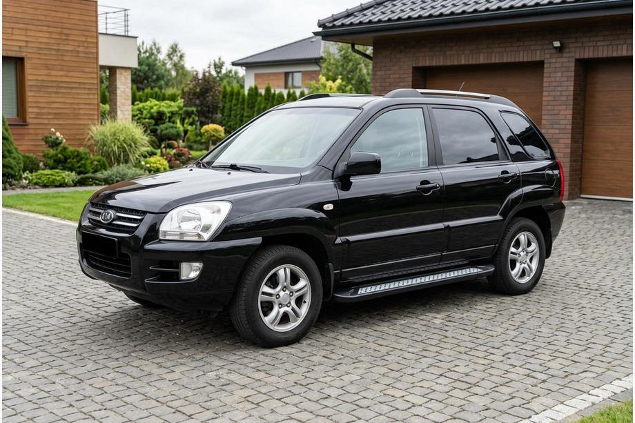 Kia Sportage 2004–2010 Bočné nášľapy Vision New Black (2 ks, hliník) Fotografia 1