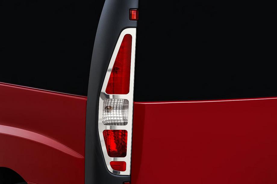 Fiat Doblo I 2001–2005 Nerezové kryty zadných svetiel (2 ks) OmsaLine – talianska nehrdzavejúca oceľ Image