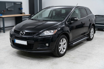 Mazda CX-7 2006–2012 Bočné nášľapy New Vision Black (2 ks, hliník) fotografia 1