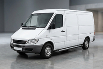 Mercedes Sprinter W901/902/903/904/905 1995–2006 Bočné nášľapy New Vision Black (2 ks, hliník) Dlhý rázvor fotografia 1