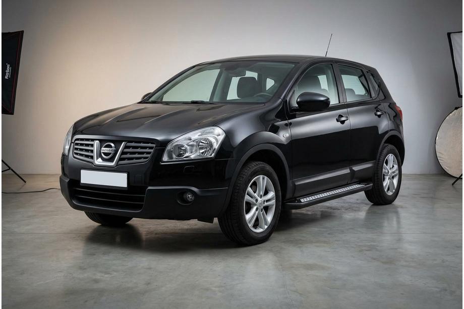 Nissan Qashqai 2007–2010 Bočné nášľapy New Vision Black (2 ks, hliník) Image