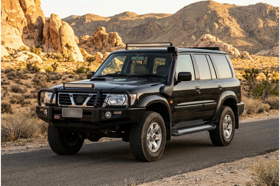 Nissan Patrol Y61 1997–2011 Bočné nášľapy New Vision Black (2 ks, hliník) Fotografia 1