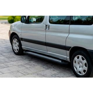 Bočné nášľapy New Vision Black (2 ks, hliník) Peugeot Partner 1996–2008 fotografia 1
