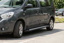 Renault Dokker 2013–2022 Bočné nášľapy New Vision Black (2 ks, hliník) fotografia 1