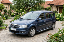 Renault Logan MCV 2005–2013 Bočné nášľapy New Vision Black (2 ks, hliník) fotografia 1