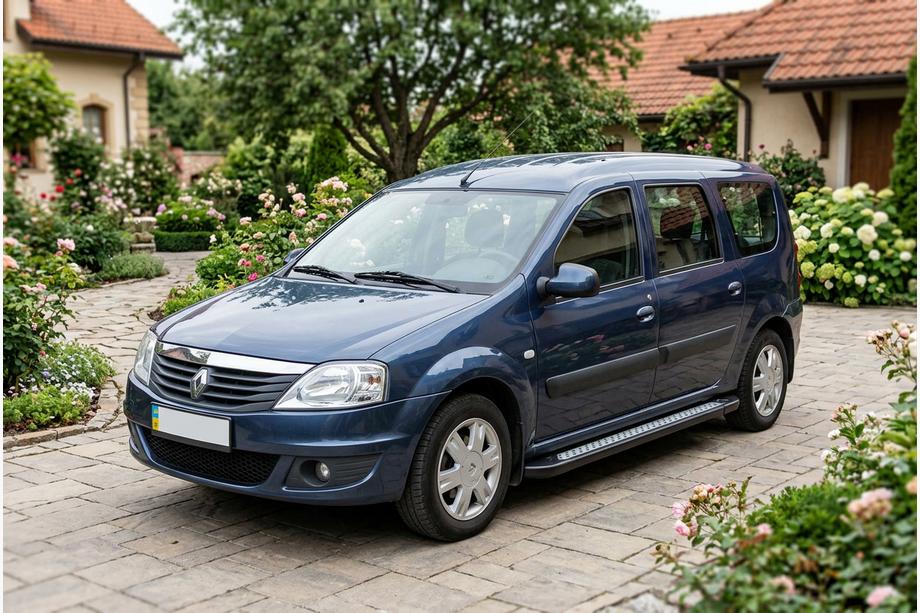 Renault Logan MCV 2005–2013 Bočné nášľapy New Vision Black (2 ks, hliník) Image