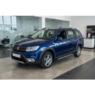 Bočné nášľapy New Vision Black (2 ks, hliník) Renault Logan MCV 2013–2022 fotografia 1