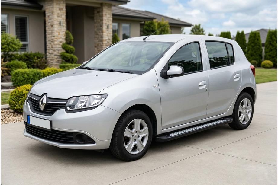 Renault Sandero 2013–2022 Bočné nášľapy New Vision Black (2 ks, hliník) Fotografia 1