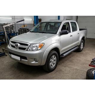 Bočné nášľapy New Vision Black (2 ks, hliník) Toyota Hilux 2006–2015 fotografia 1