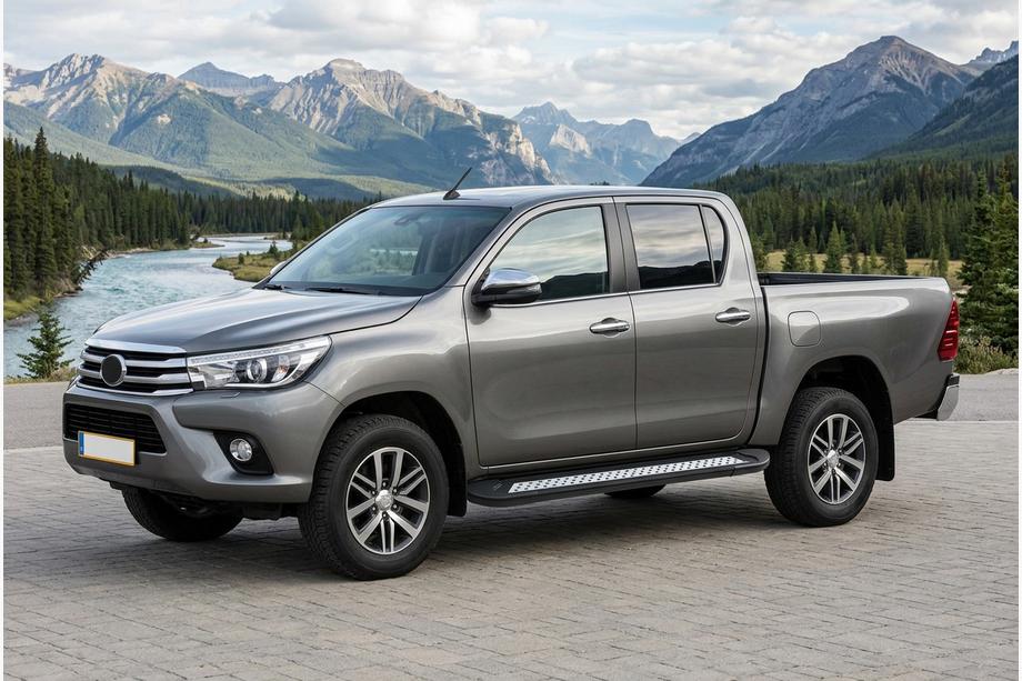 Toyota Hilux 2015– Bočné nášľapy New Vision Black (2 ks, hliník) Image