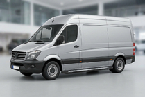 Volkswagen Crafter 2006–2016 Bočné nášľapy New Vision Black (2 ks, hliník) Dlhý/Extra dlhý fotografia 1