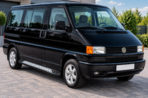 Volkswagen T4 Caravelle/Multivan 1990–2003 Bočné nášľapy New Vision Black (2 ks, hliník) fotografia 1