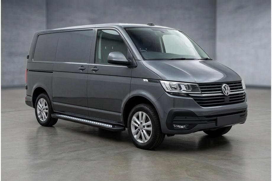 Volkswagen T6 2015–2024 Bočné nášľapy New Vision Black (2 ks, hliník) Dlhý rázvor Image