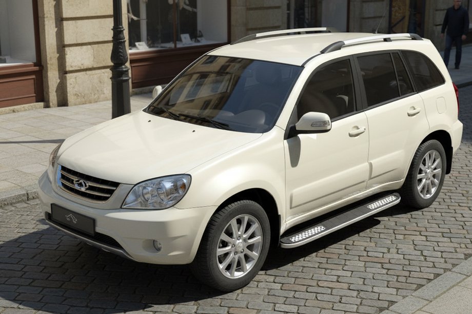 Chery Tiggo 1 2005–2016 Bočné nášľapy Tayga V2 (2 ks, hliník) Image