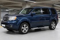 Honda Pilot 2008–2015 Bočné nášľapy Tayga V2 (2 ks, hliník) fotografia 1
