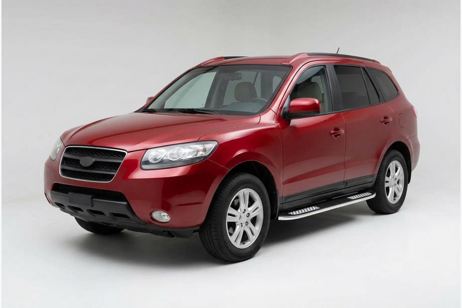 Hyundai Santa Fe 2 2006–2012 Bočné nášľapy Tayga V2 (2 ks, hliník) Fotografia 1