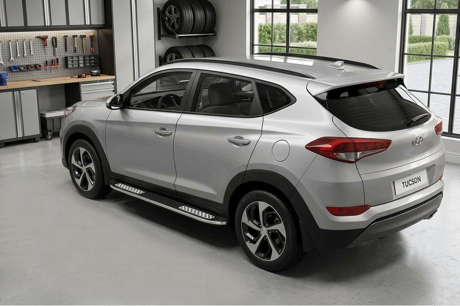 Hyundai Tucson TL 2016–2021 Bočné nášľapy Tayga V2 (2 ks, hliník) Image