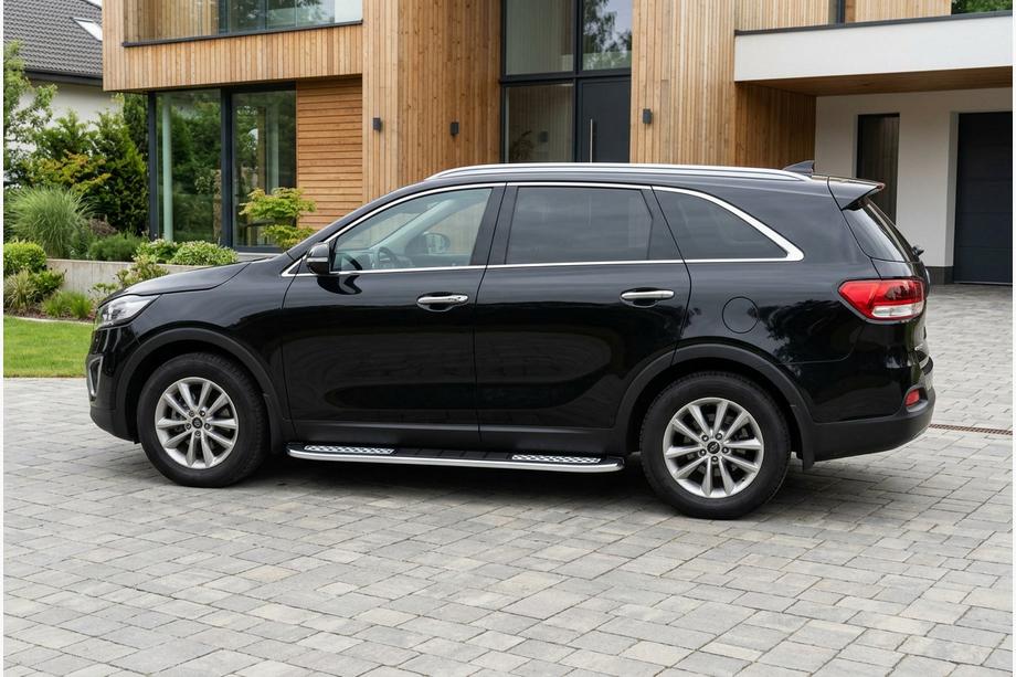 Kia Sorento III UM 2014–2020 Bočné nášľapy Tayga V2 (2 ks, hliník) Image
