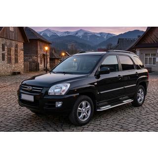 Bočné nášľapy Tayga V2 (2 ks, hliník) Kia Sportage 2004–2010 fotografia 1