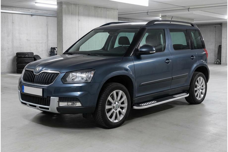 Skoda Yeti 2009–2017 Bočné nášľapy Tayga V2 (2 ks, hliník) Image