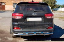Kia Sorento II XM 2009–2014 Zadný ochranný rám AK015 (nerez) fotografia 3