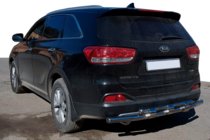Kia Sorento II XM 2009–2014 Zadný ochranný rám AK015 (nerez) fotografia 1
